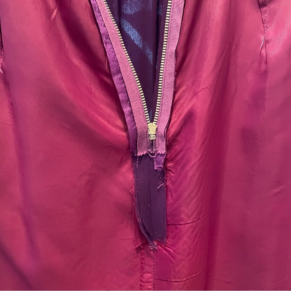 Vintage Purple Lined Crepe Formal Maxi Dress - Picture 14 of 14